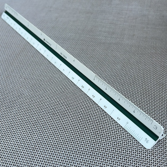 Charvos Architect Scale Triangular Ruler 30-1203 - Picture 3 of 6